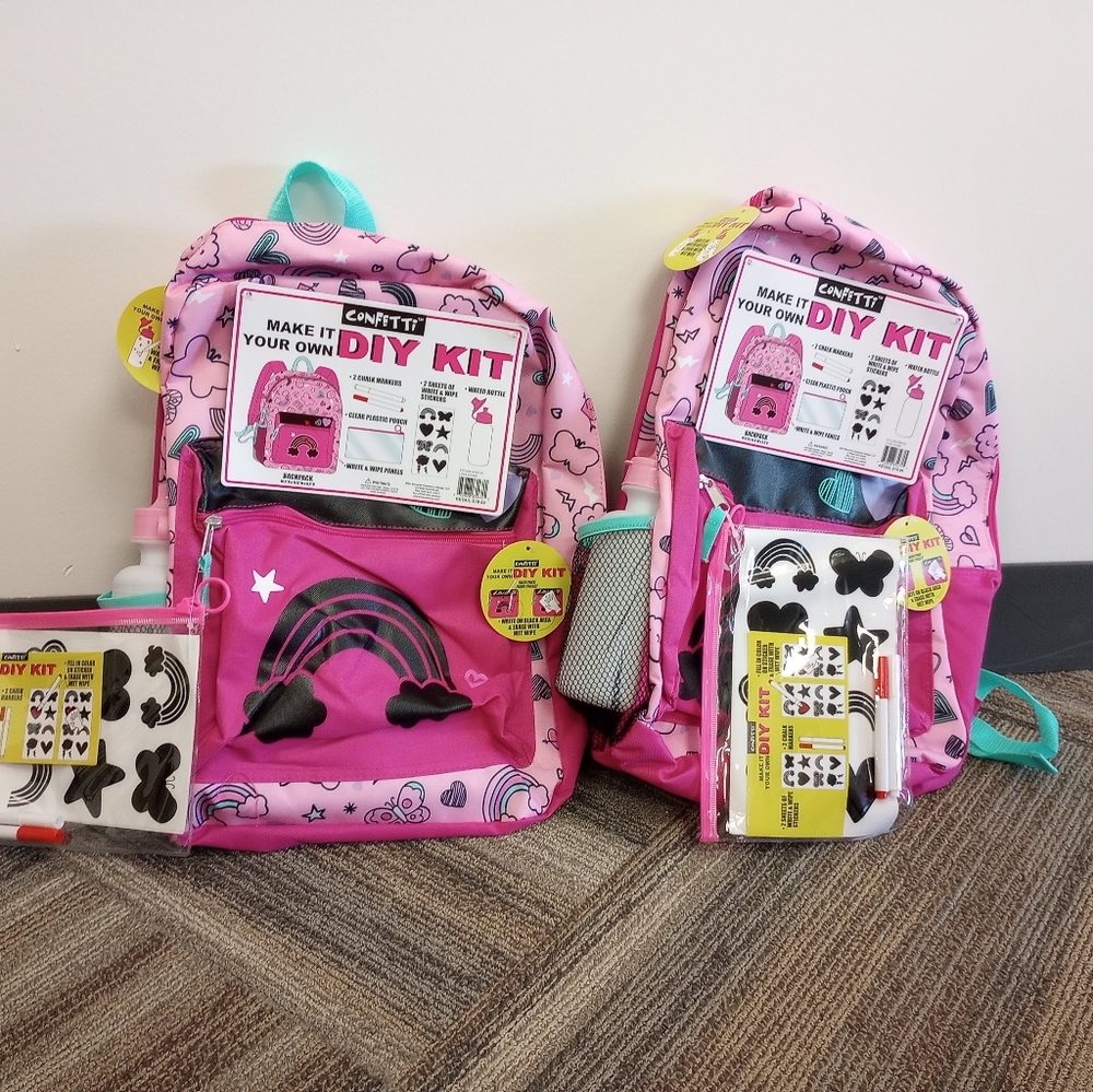 Girls "make your own" DIY backpack (s)